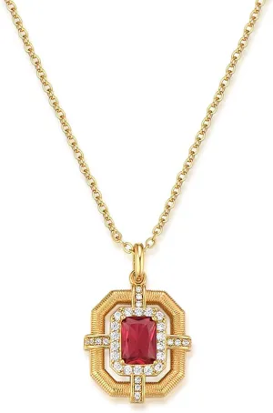 14K Gold Plated Crystal Pendant Necklace Cubic Zirconia Pendant Necklaces for Women Elegant Pearl Pendant Choker Necklaces