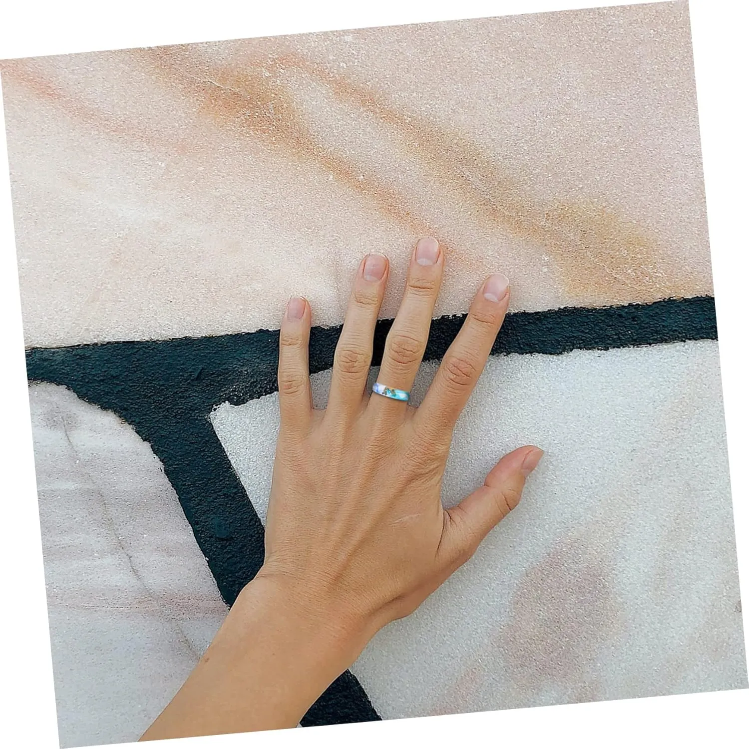 1pc Resin Ring Gold Foil Ring Resin Craft Ring Finger Jewelry Decor Ring Jewelry Finger Ring Jewelry