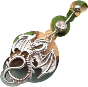 2Pcs Dragon Navel Ring Belly Button Jewelry Body Jewelry