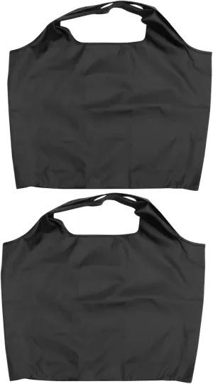 Alipis Large Capacity Oxford Cloth Shopping Bag Women's Tote Bag Folding Design Black