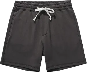 AMY COULEE Mens Athletic Workout Shorts 5.5" Cotton Casual Shorts Elastic Waist Joggers Sports Sweat Shorts