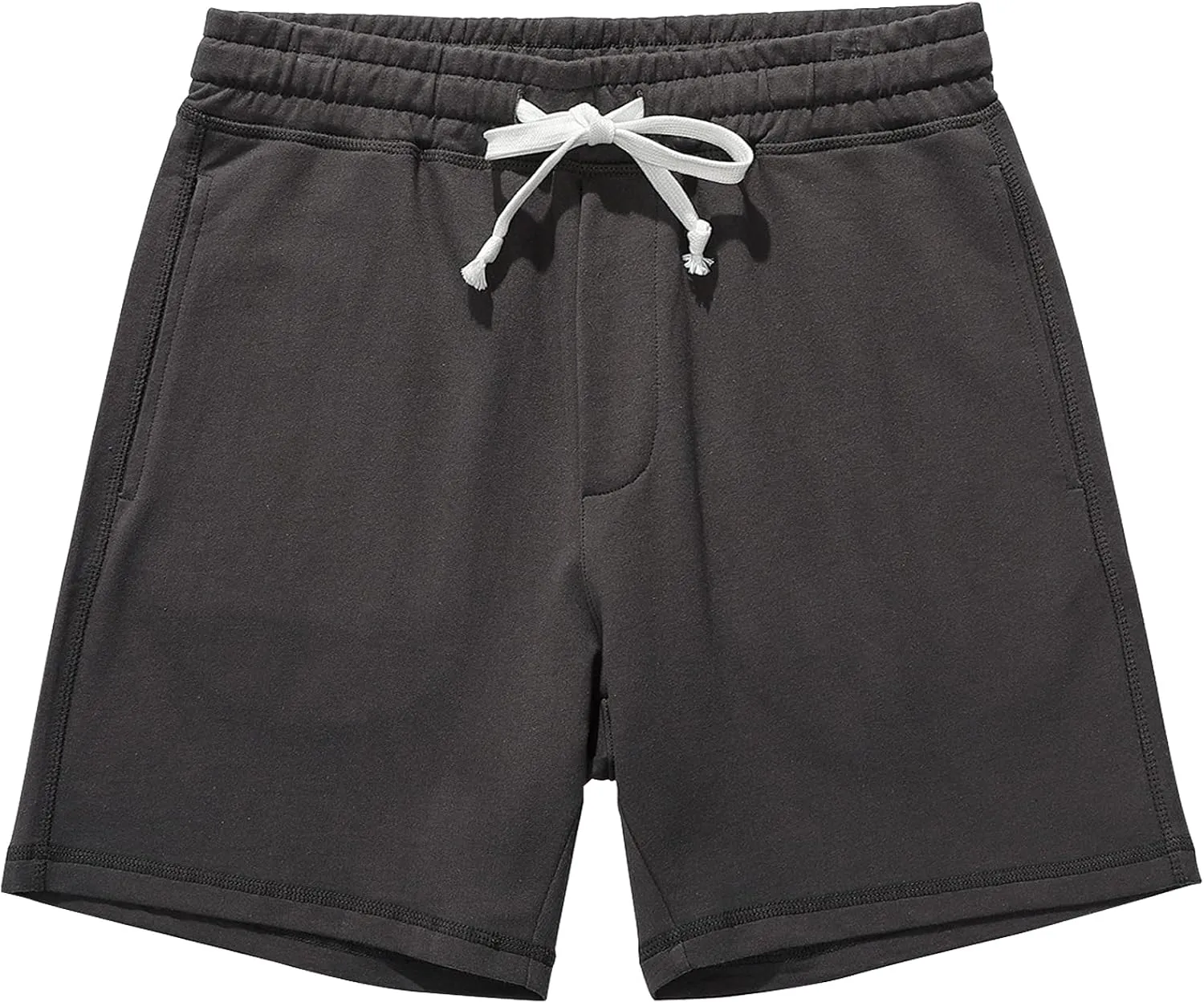AMY COULEE Mens Athletic Workout Shorts 5.5" Cotton Casual Shorts Elastic Waist Joggers Sports Sweat Shorts