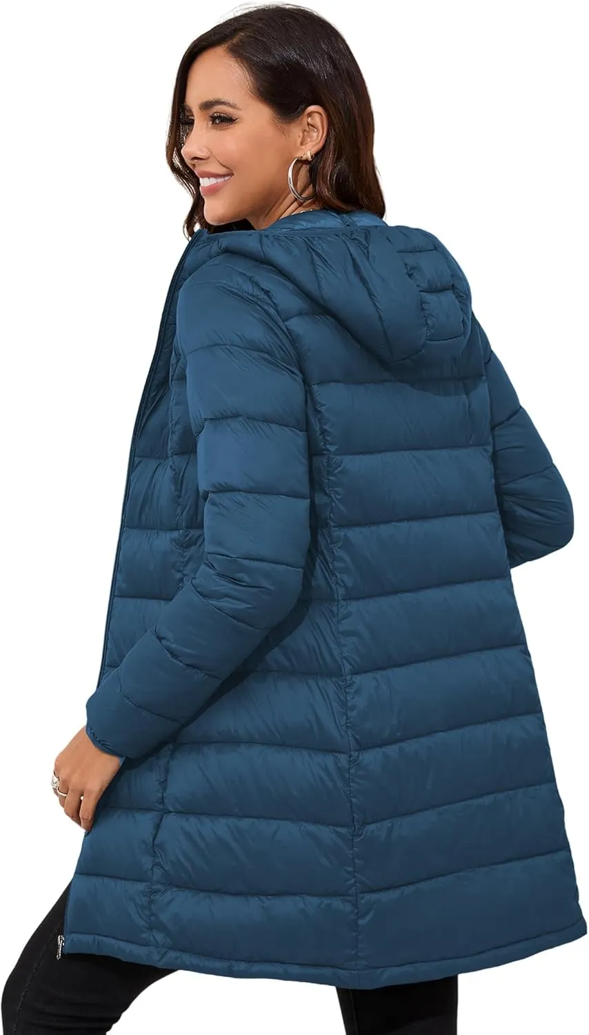 ANOTHER CHOICE Women Packable Puffer Jacket Lightweight Hooded Puffy Jacket
