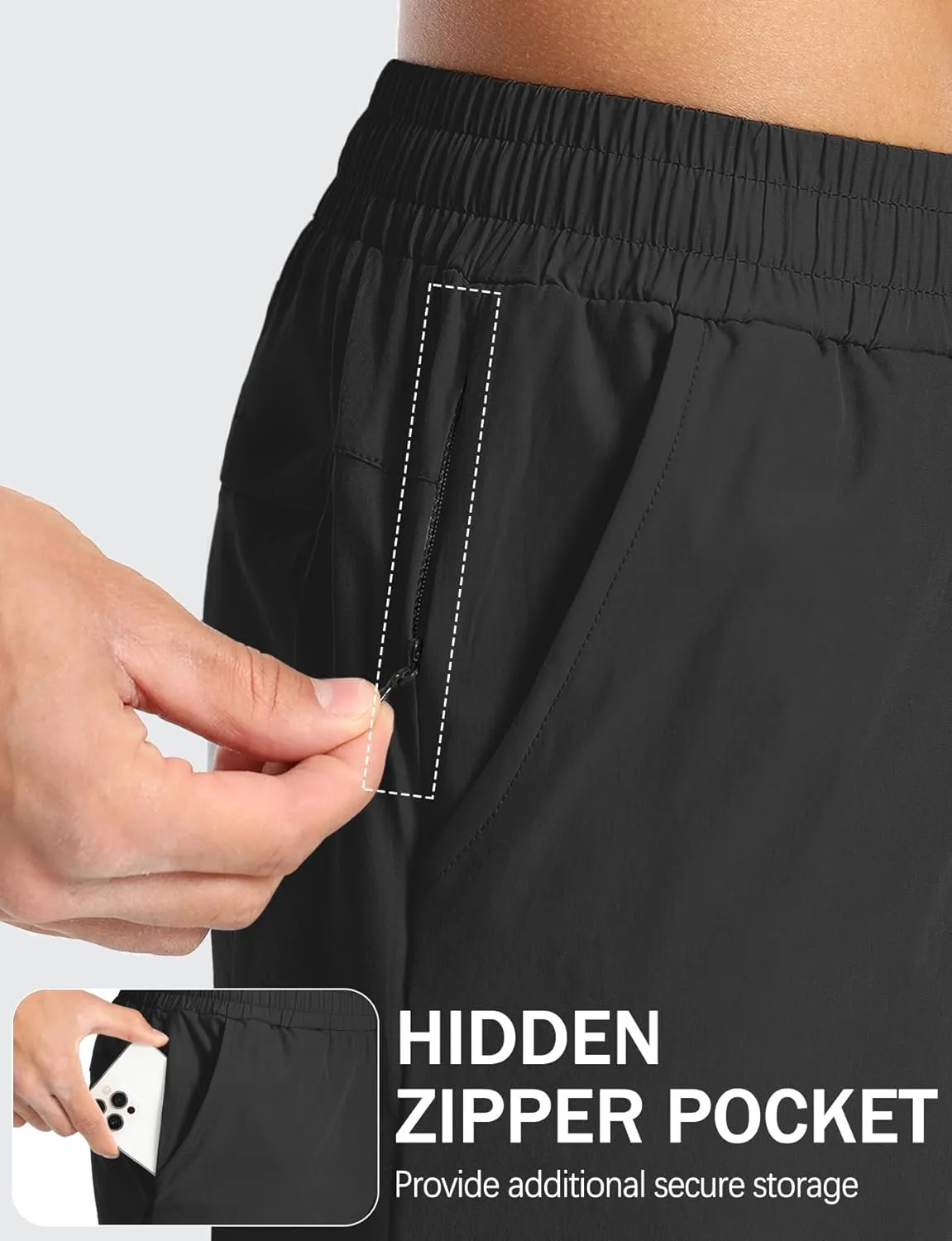 Aolesy Mens Athletic Shorts 7 Quick Dry Gym Running Shorts with Zipper Pockets Lightweight Workout Shorts