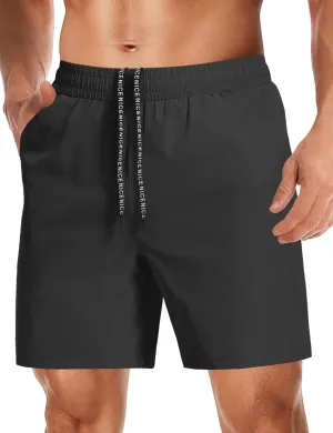 Aolesy Mens Athletic Shorts 7 Quick Dry Gym Running Shorts with Zipper Pockets Lightweight Workout Shorts