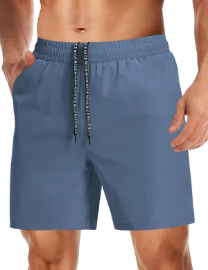 Aolesy Mens Athletic Shorts 7 Quick Dry Gym Running Shorts with Zipper Pockets Lightweight Workout Shorts