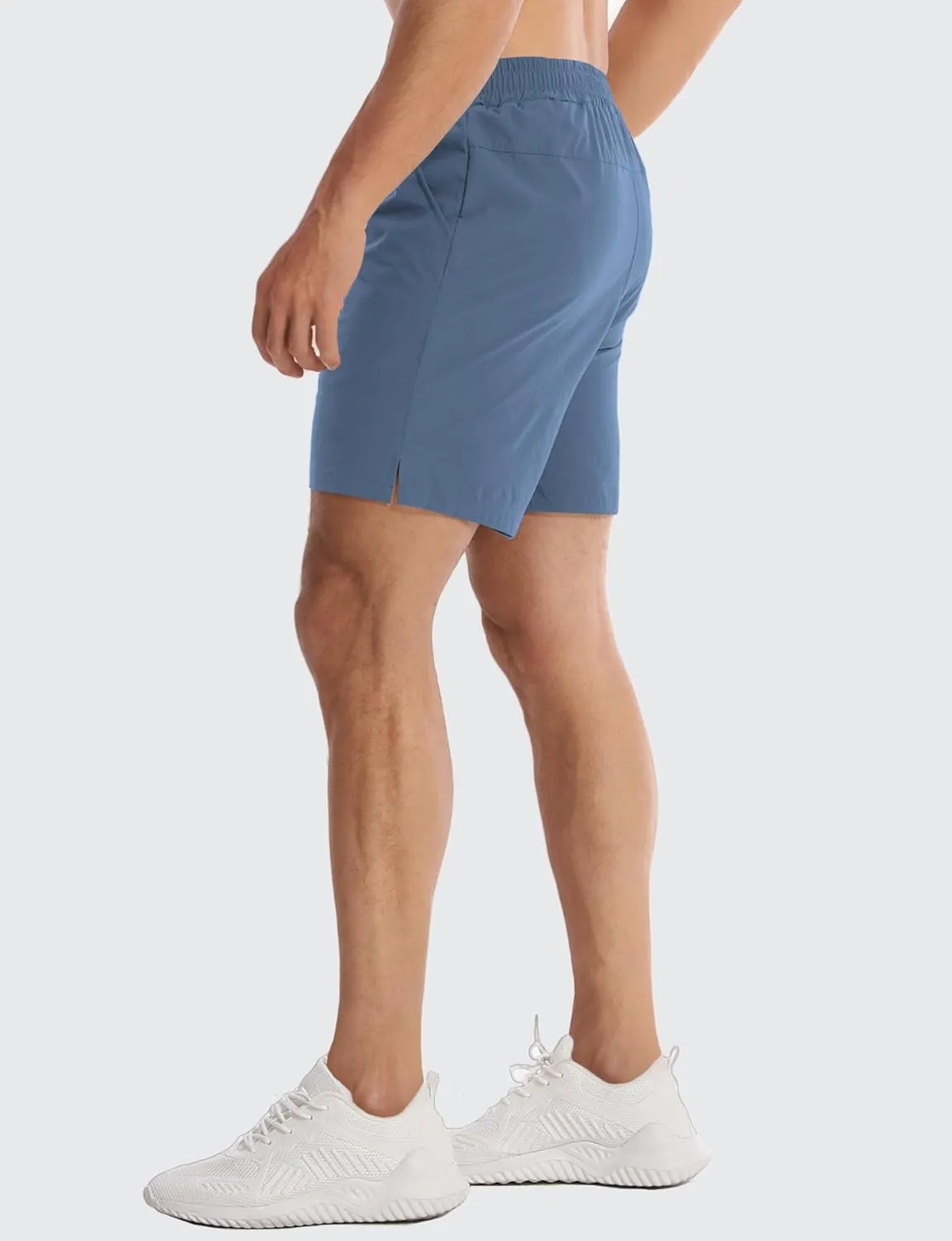 Aolesy Mens Athletic Shorts 7 Quick Dry Gym Running Shorts with Zipper Pockets Lightweight Workout Shorts