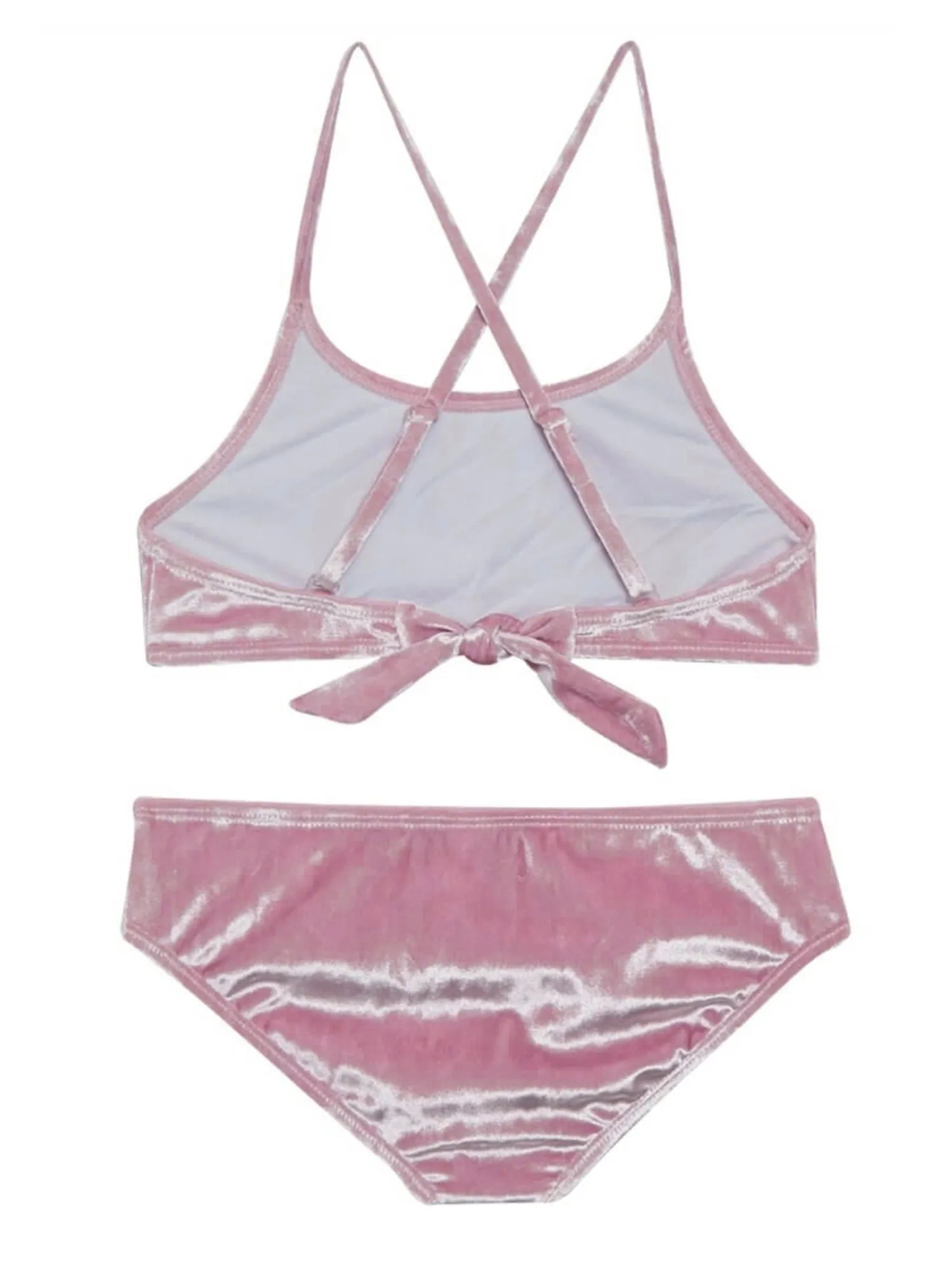 Araliya - Crushed Velvet Bikini Swimsuit Set