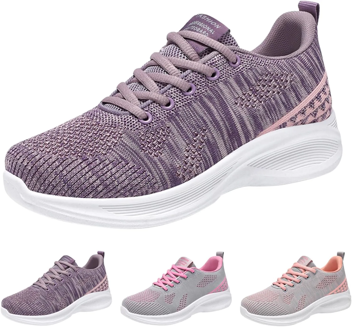 Arch Support Sneakers for Women Comfortable Supportive Workout Breathable Walking Shoes Soft Slip On Sneakers