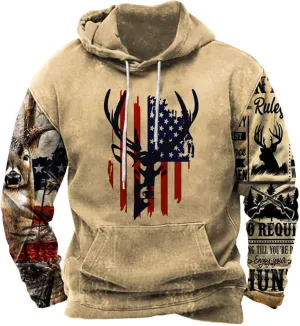 Aymnlox Mens Hoodies Ethnic Print Graphic Hooded Sweatshirt Causal Loose Long Sleeve Drawstring Aztec Ethnic Pullover Hoodies