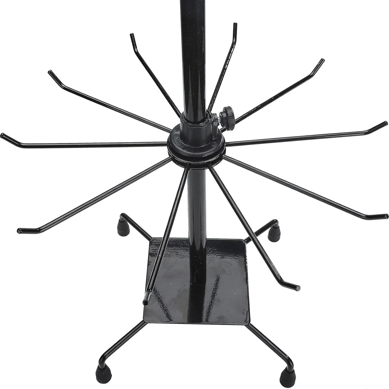 BestAlice Jewelry Rack, 3 Tier Rotating Jewelry Display Holder, Necklace Holder Rack Fashion Counter Jewelry Tree Stand, Adjustable Metal Jewelry Hold (black, 3Tier)