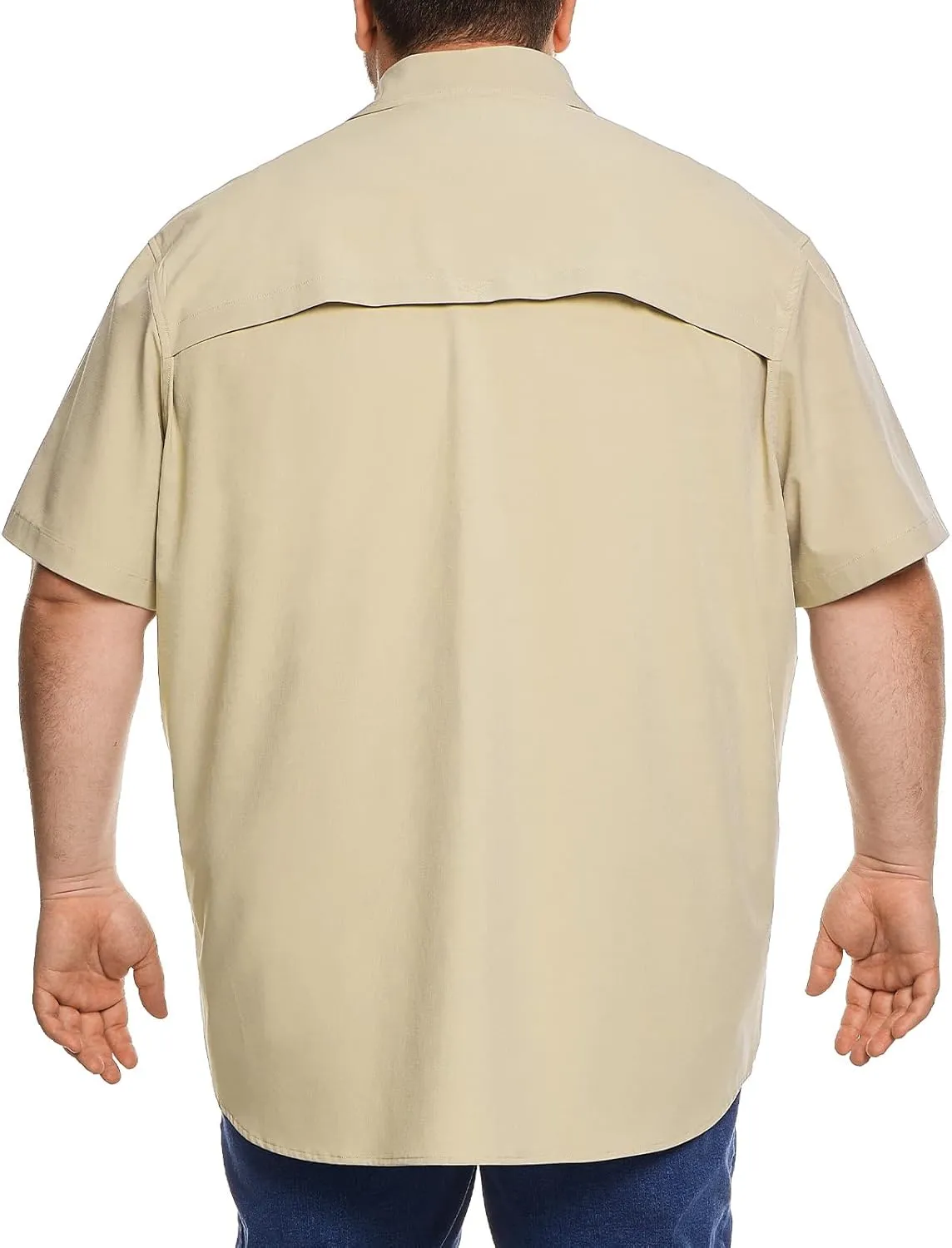 Big and Tall Mens Fishing Shirt UPF 50  Sun Protection Shirt SPF Quick Dry 2XL-6XL