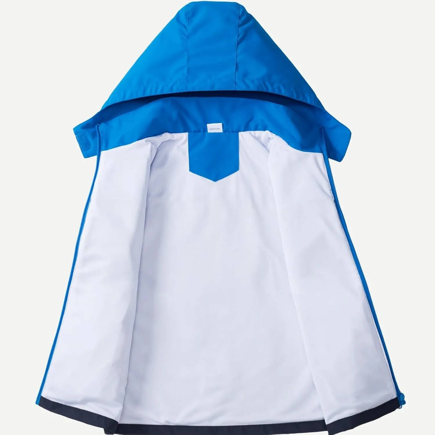 Boys Rain Jacket with Detachable Hood Lightweight Raincoats for Kids