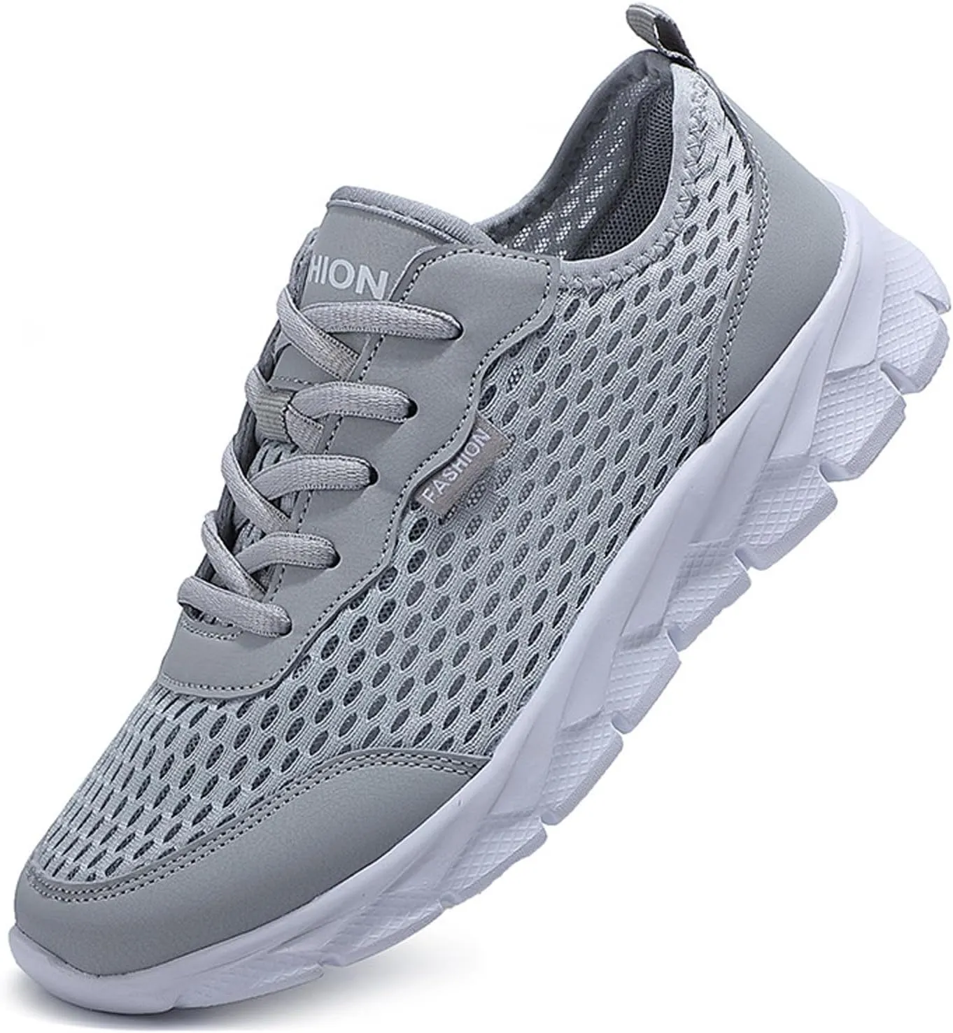 Breathable Diabetic Shoes for Men Slip On Lightweight Breathable Fashion Sneaker Arch Support Plantar Fasciitis