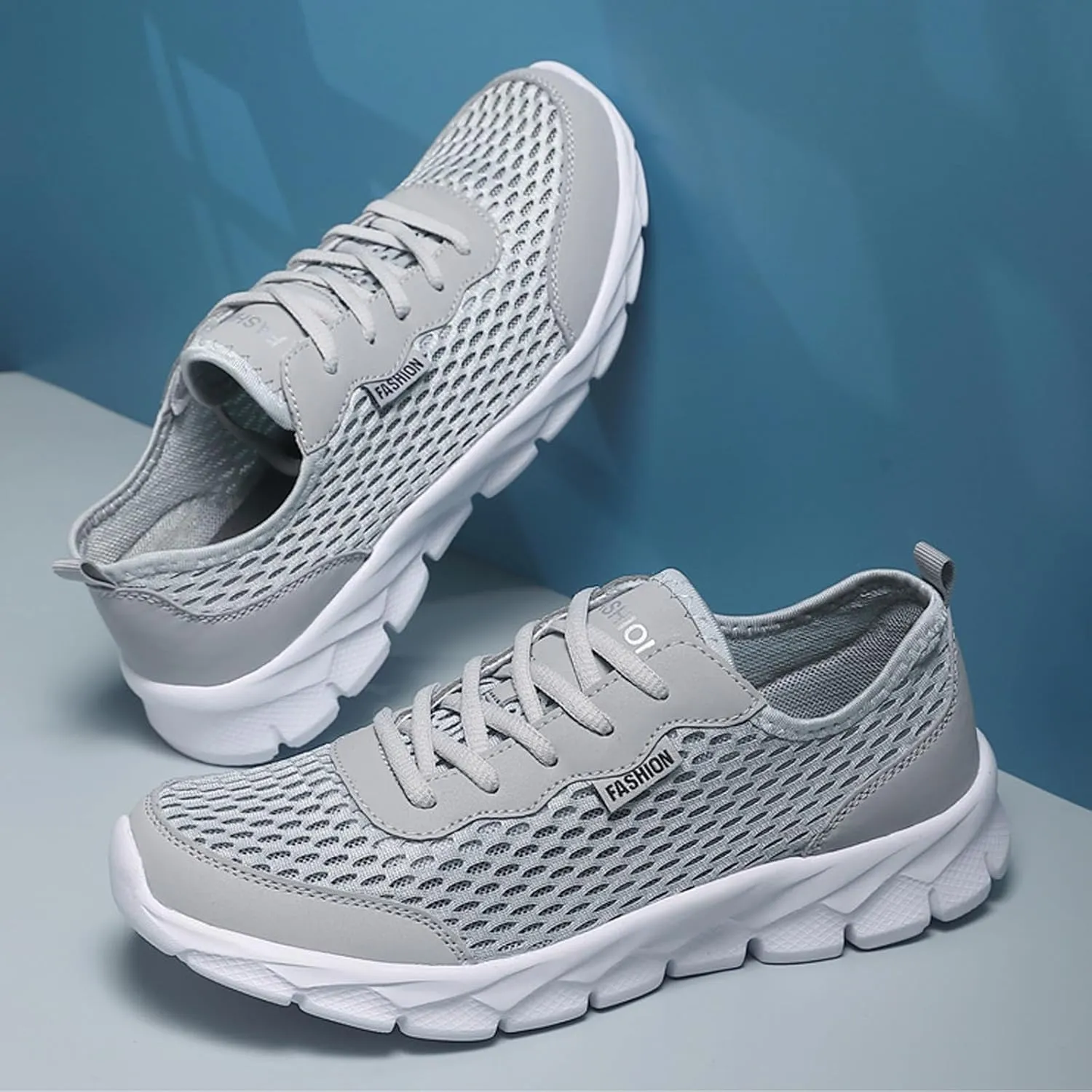 Breathable Diabetic Shoes for Men Slip On Lightweight Breathable Fashion Sneaker Arch Support Plantar Fasciitis