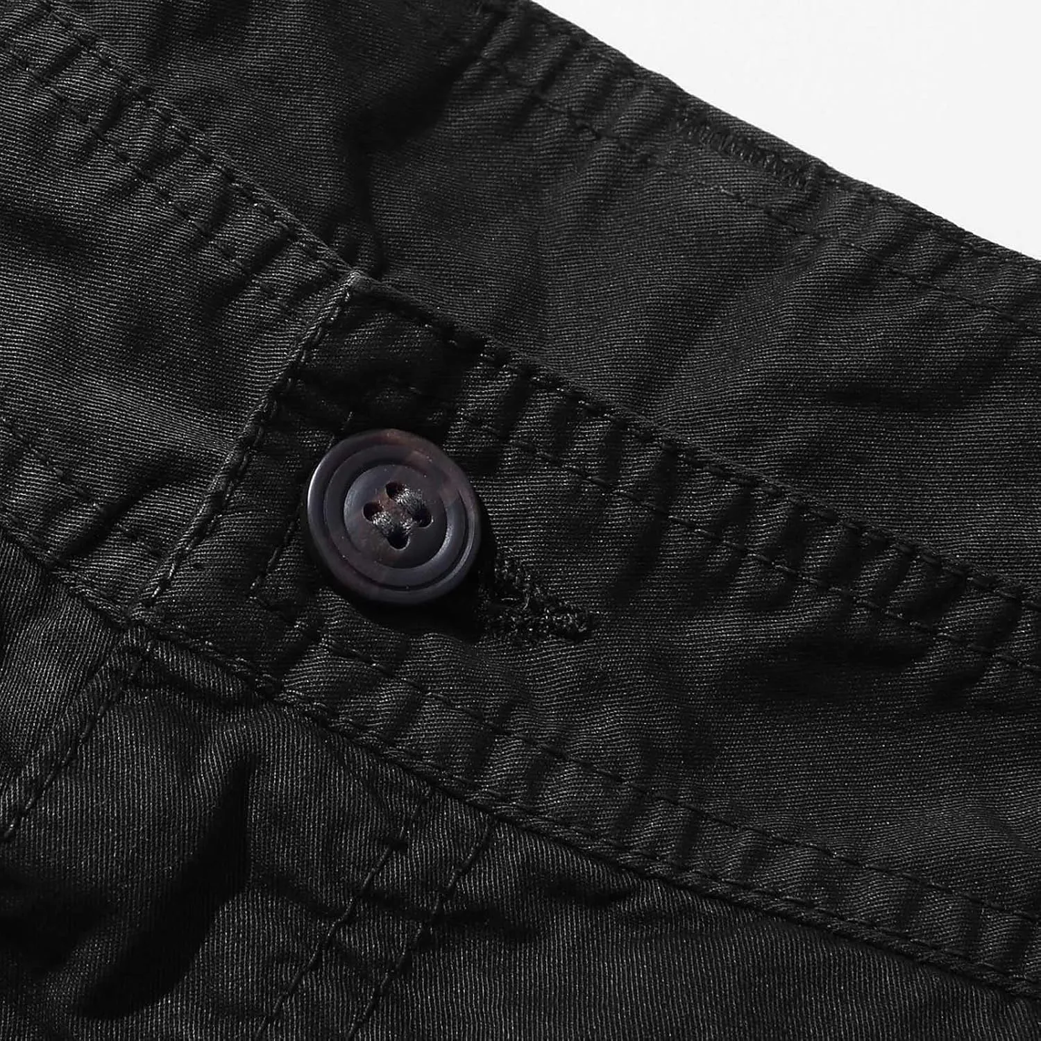 Cargo Shorts for Men Flat Front Summer Outdoors Workwear Slim Fit Trousers Multi Pockets Zipper Straight Leg Shorts