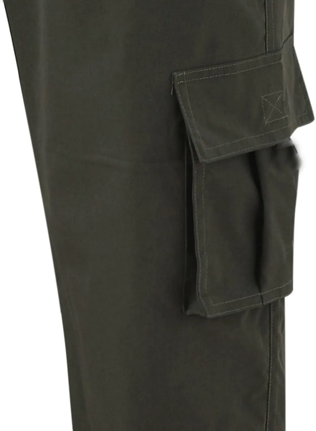 Cargo Work Pant Mens Elastic Waist Casual Lounge Pants Beach Walking Running Sweatpants Loose Joggers