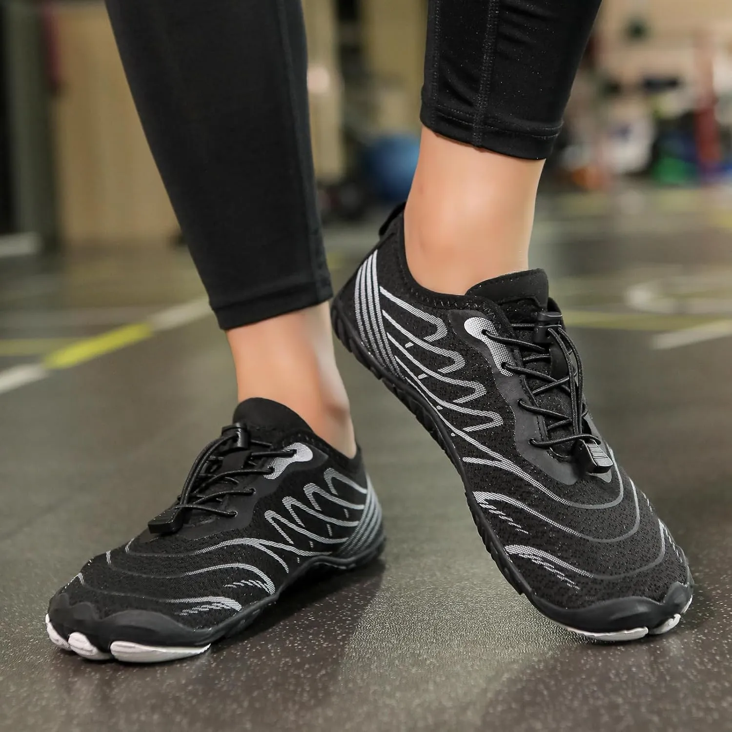 Casual Barefoot Shoes Women Quick Dry Beach Shoes for Walking, Running, Hiking, Yoga Exercise Grounded Footwear Wide Toe Box Low Top Sneakers Breathable Water Socks Lightweight Footwear Summer Shoe