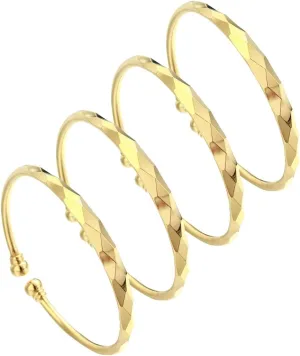 CB Gold Jewelry 4pcs Ethiopian Jewelry Bangles Dubai Gold Jewelry Bangles For African Bangles Bracelets, G373