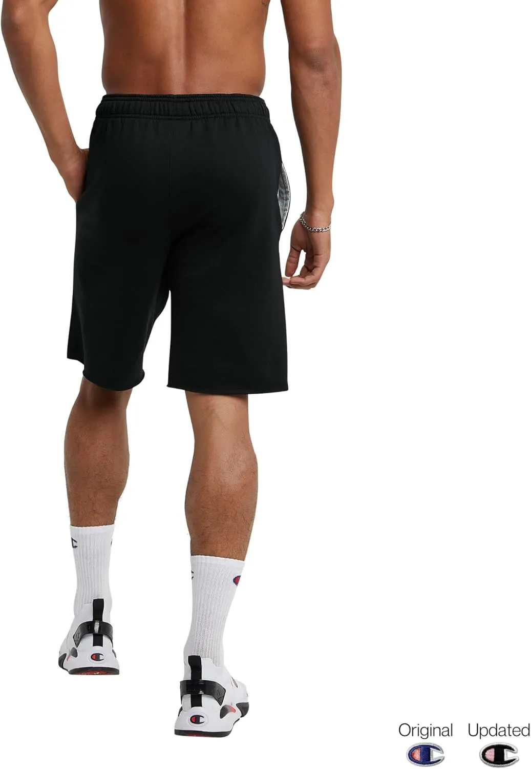 Champion Men's Shorts, Powerblend, Fleece Midweight Shorts, Athletic Shorts with Pockets (Reg. Or Big & Tall)