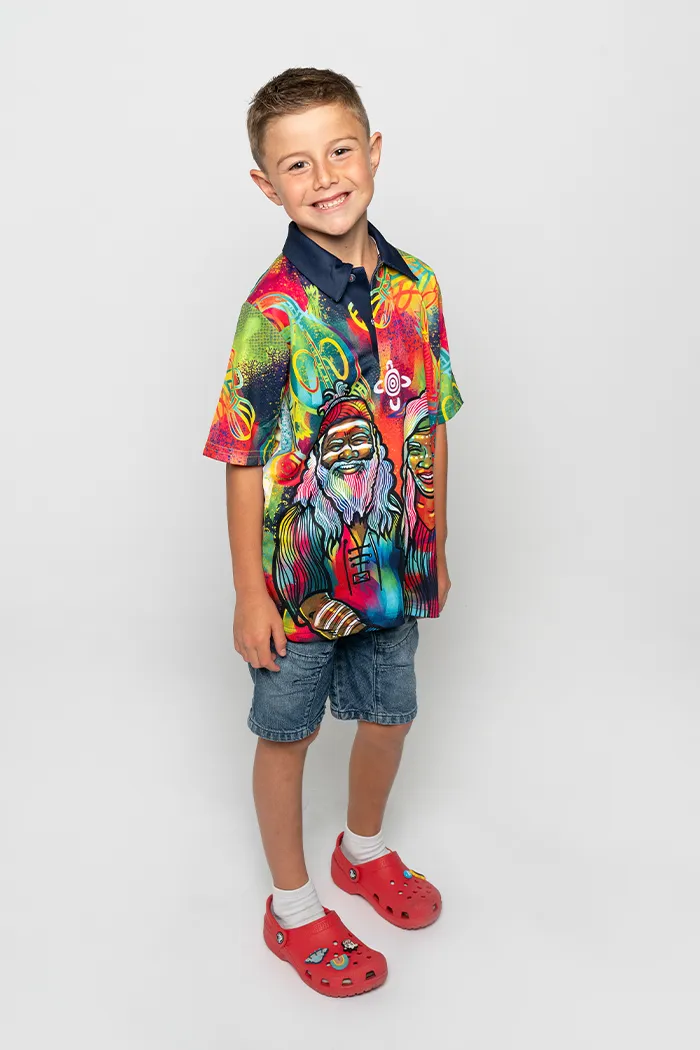 Connecting The Past To A Brighter Future UPF50  Kids Polo Shirt