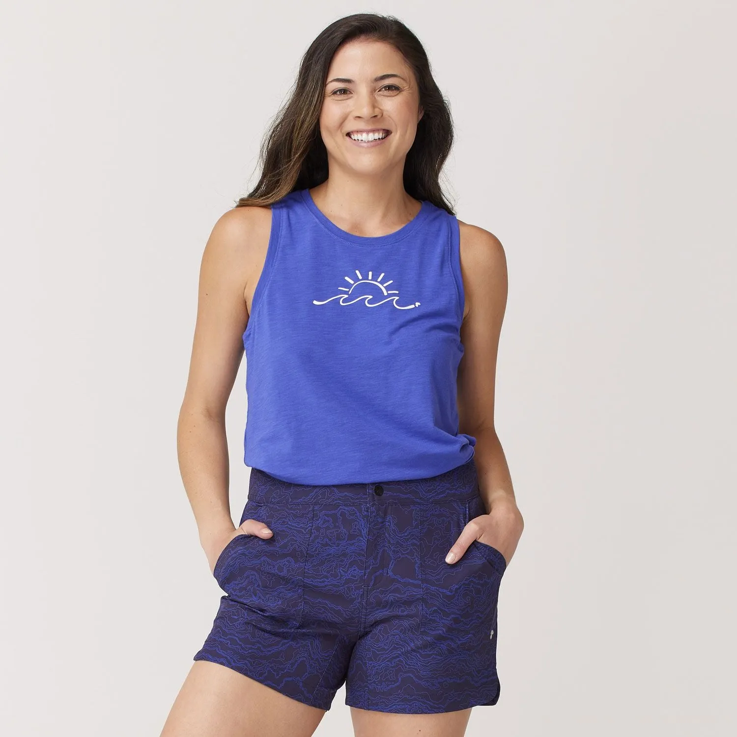 Cora Sleeveless Graphic Top