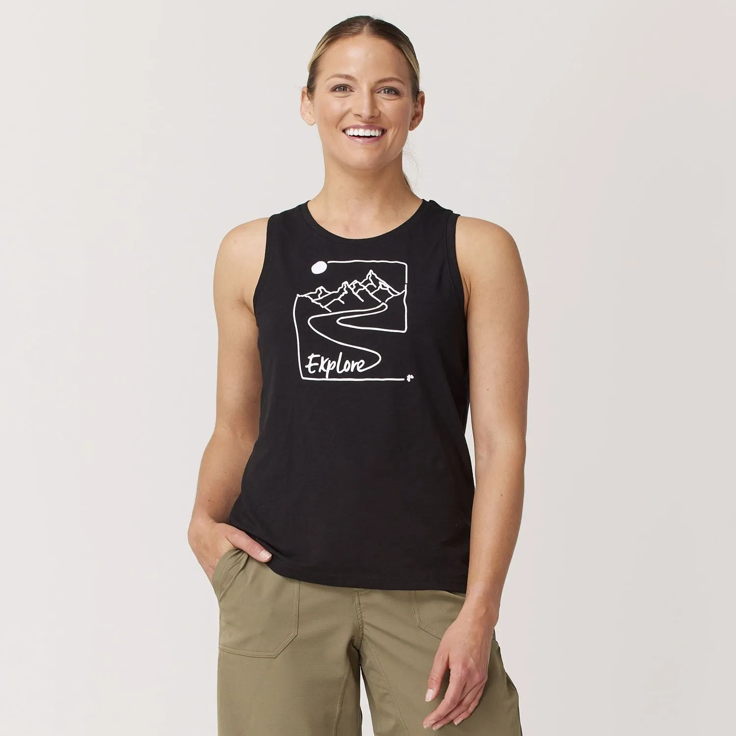 Cora Sleeveless Graphic Top