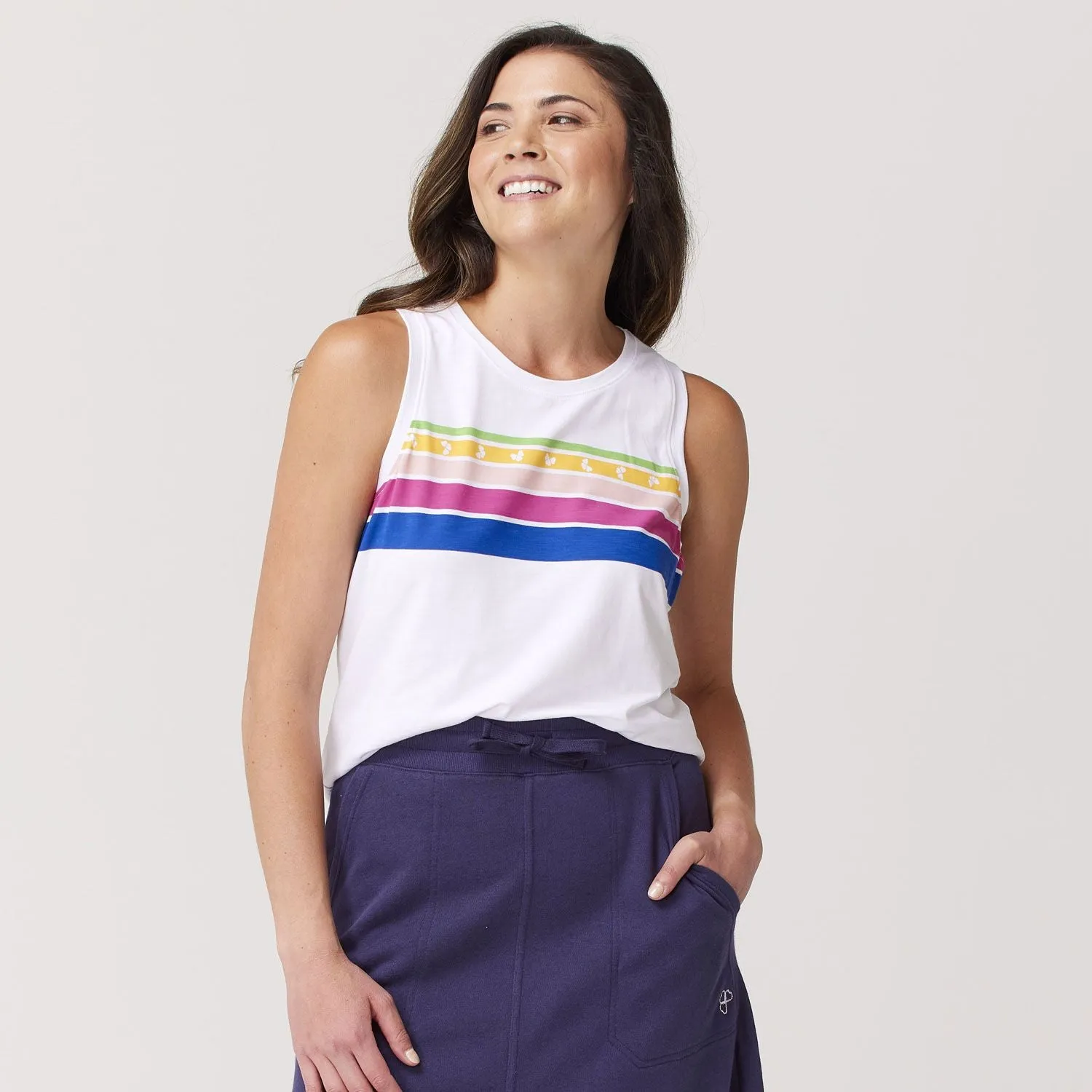 Cora Sleeveless Graphic Top