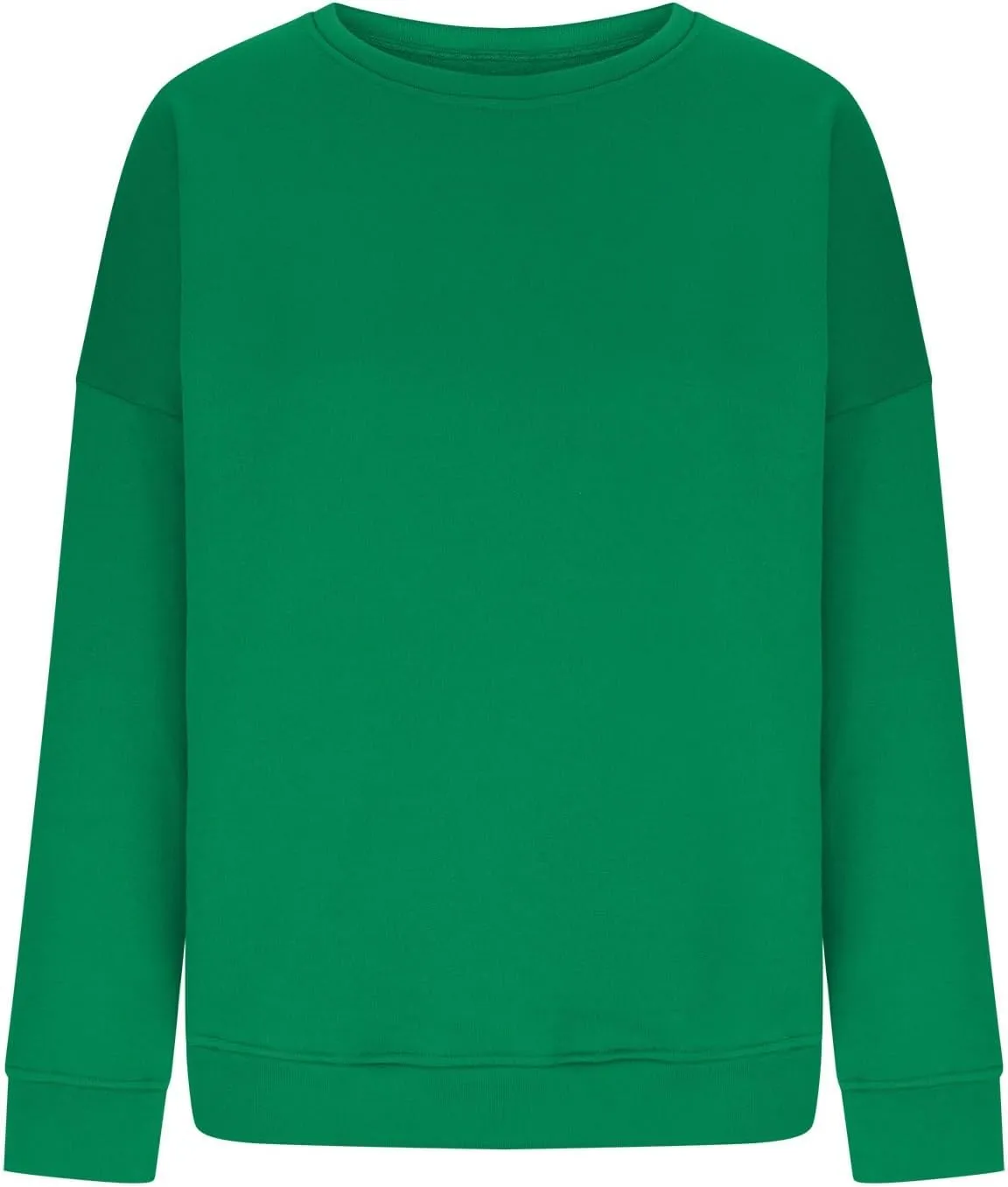 Crewneck Oversized Sweatshirt for Women Fleece Casual Long Sleeve Pullover Hoodies Trendy Comfy Fall Tops
