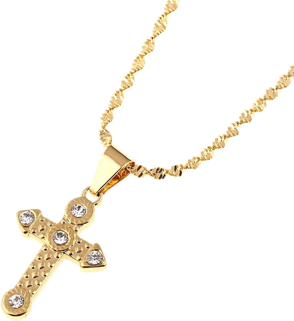 Cross Pendant Necklace Christian Jewelry Pendant Crucifix Jesus Jewelry