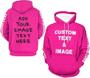 Custom Hoodies Personalized Hoodies Custom Photo Sweatshirt Design Your Own Customizable Hoodies For Men Women Front Back