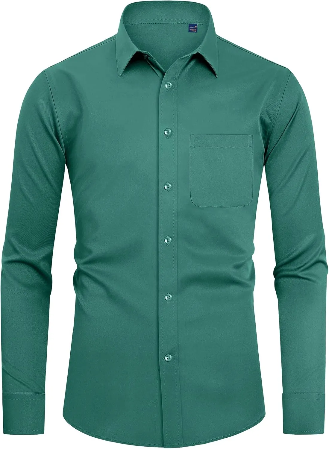DEMEANOR Mens Dress Shirts Long Sleeve Dress Shirts for Men Slim Fit Button Down Shirts Big and Tall Button Up Shirts