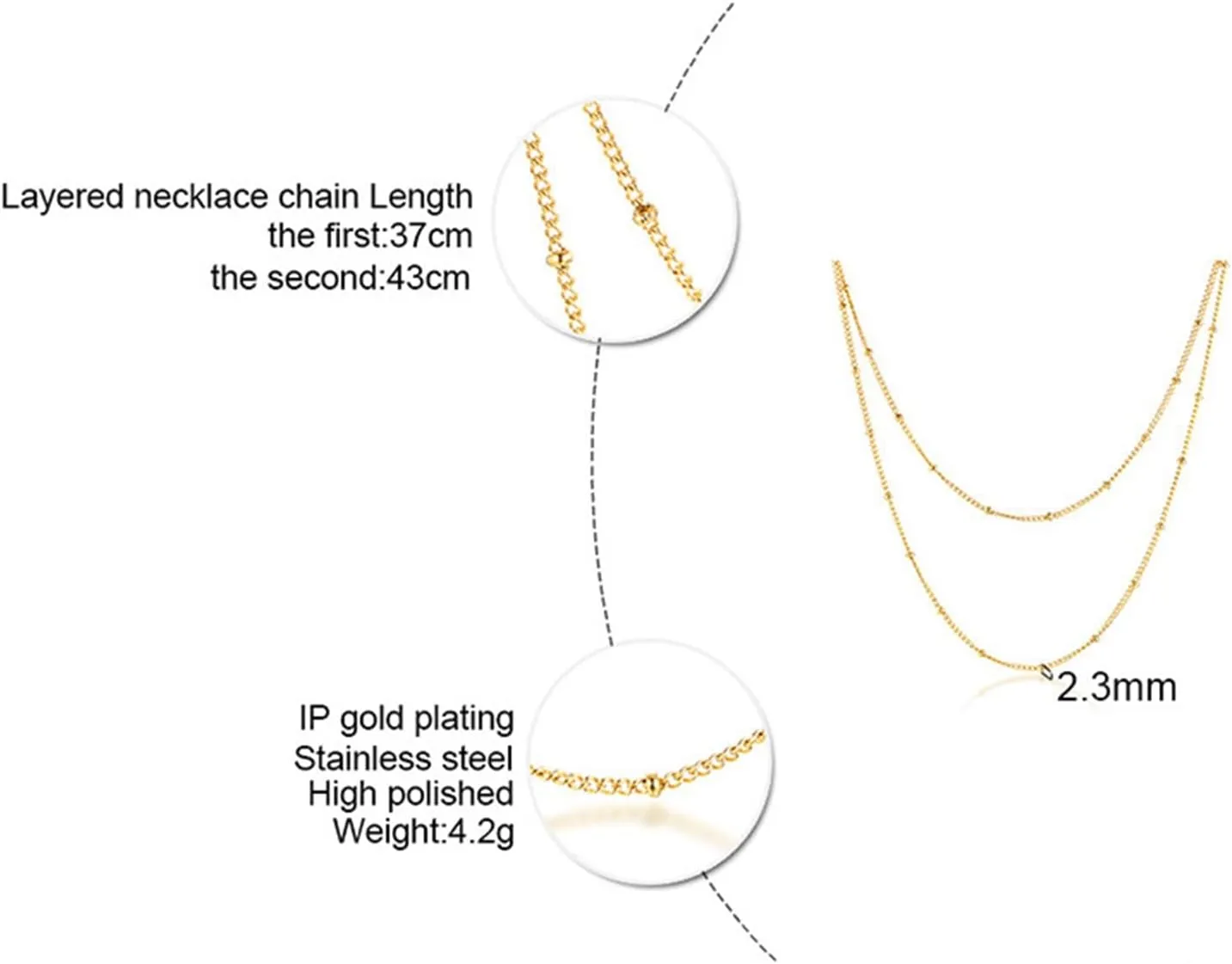 Diamond Bar Necklaces for Women Layer Necklace Gold Female Titanium Steel Necklace Stack Wear Necklace For Women