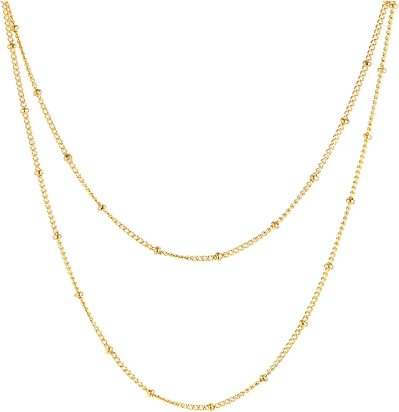 Diamond Bar Necklaces for Women Layer Necklace Gold Female Titanium Steel Necklace Stack Wear Necklace For Women