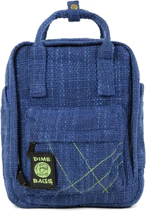 DIME BAGS Hot Box Mini Backpack | Multi Pocket Small Backpack made of Premium Hemp and Recycled Materials | Travel Bag (Midnight)