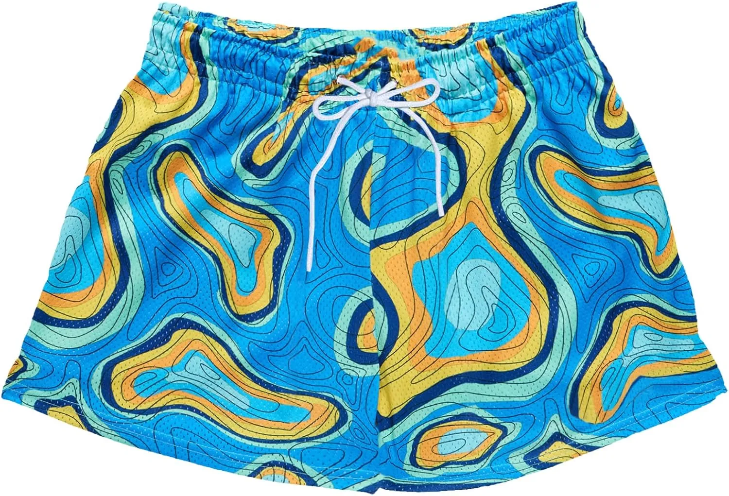 DIOTSR Mens Art Graphic Basketball Shorts Casual Athletic Running Shorts Cool Streetwear Designer Shorts Drawstring