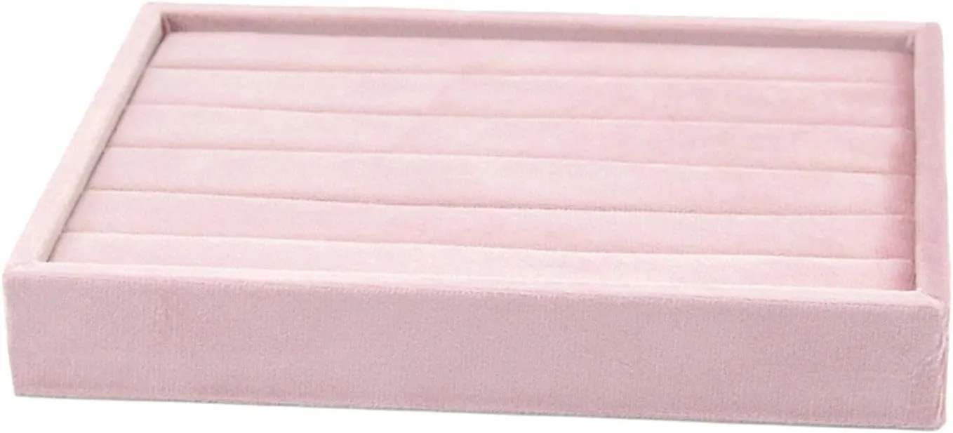 DYNWAVE Jewelry Organizer Jewelry Drawer Insert High End Velvet Jewelry Display Holder Jewelry Storage for Home Gifts for Girls Women