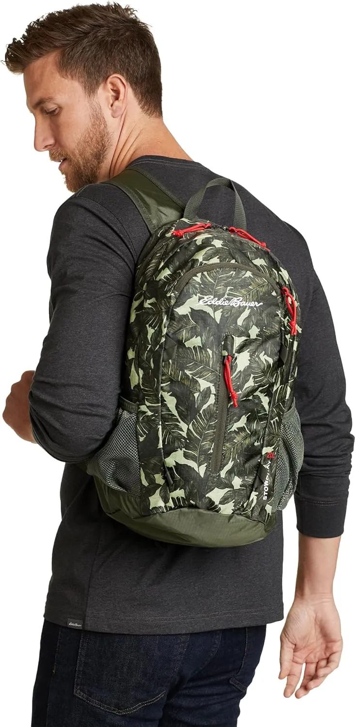 Eddie Bauer Stowaway Packable Backpack-Made from Ripstop Polyester, Tobacco, 20L