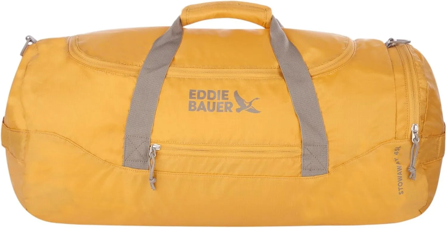 Eddie Bauer Stowaway Packable Duffel Bag | Travel | Foldable | Lightweight | Durable | Ripstop Polyester | 23" Length | 45L Capacity