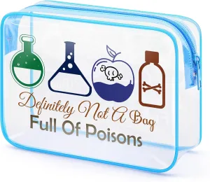 Evil Gift Queen Witchy Gift Clear Makeup Bag Witch Poison Present Halloween Party Present for Daughter Sister Friend Pvc Cosmetic Bag Christmas Birthday Zipper Travel Pouch