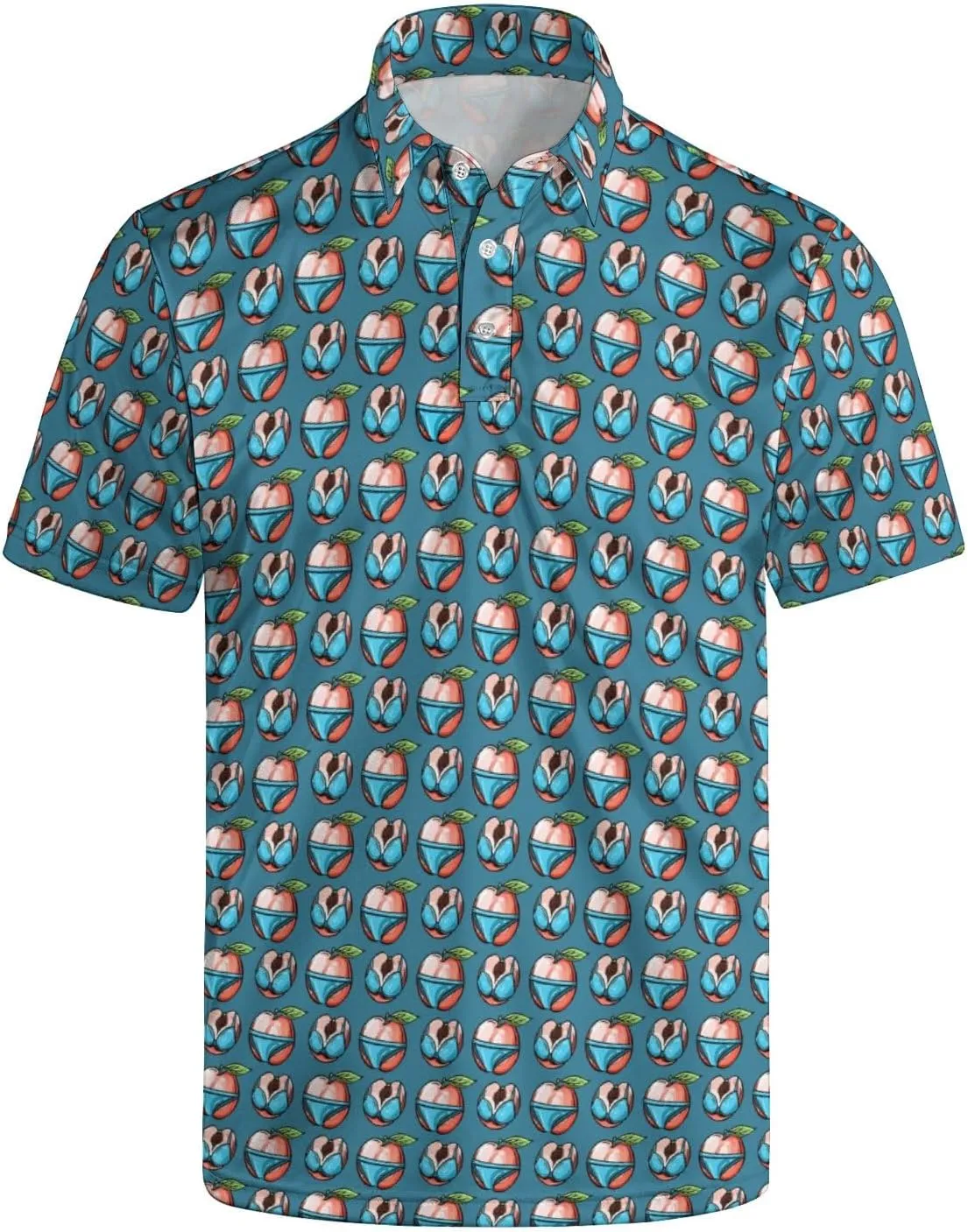 Funny Golf Shirts for Men Funny Golf Polo Shirts Men's Golf Shirts Moisture Wicking Quick Dry Short Sleeve Polo Shirts