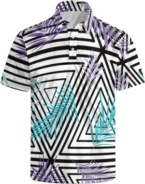 Funny Golf Shirts for Men Funny Golf Polo Shirts Men's Golf Shirts Moisture Wicking Quick Dry Short Sleeve Polo Shirts