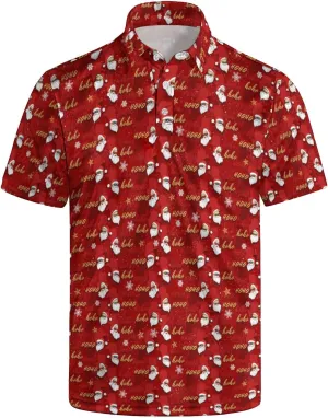 Funny Golf Shirts for Men Funny Golf Polo Shirts Men's Golf Shirts Moisture Wicking Quick Dry Short Sleeve Polo Shirts