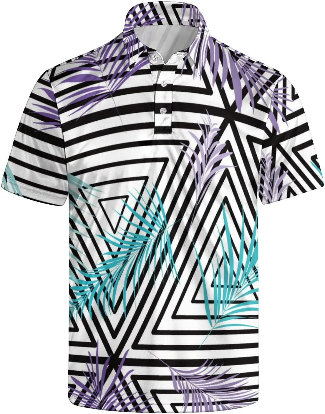 Funny Golf Shirts for Men Funny Golf Polo Shirts Men's Golf Shirts Moisture Wicking Quick Dry Short Sleeve Polo Shirts