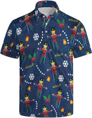 Funny Golf Shirts for Men Funny Golf Polo Shirts Men's Golf Shirts Moisture Wicking Quick Dry Short Sleeve Polo Shirts
