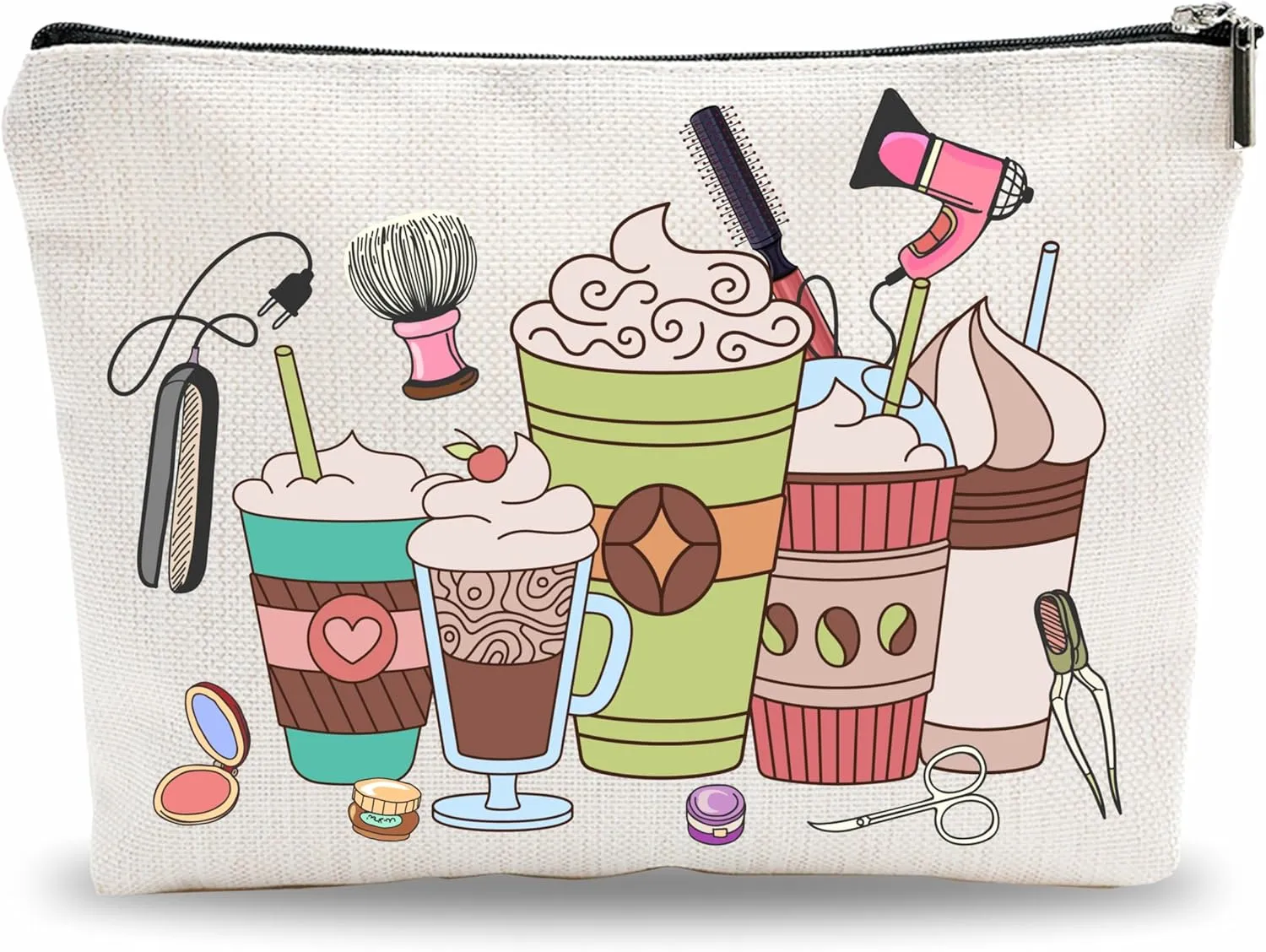 Funny Make Up Bag, Might Be Make Up Might Be Snacks Cosmetic Bag, Cute Toiletry Bag, Bachelorette Party Gift For Girls, Women Accessories - A21