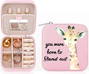 Giraffe Gifts Jewelry Box for Women, Small Travel Jewelry Case Jewelry Holder Organizer Jewelry BoxcGiraffe Lover Gifts(Giraffe)