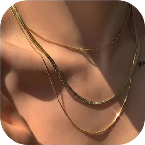 Gold Butterfly Layered Choker Necklaces for Women Cute Beaded Necklaces Personalized Stacked Necklace Simple Trendy Statement Jewelry 