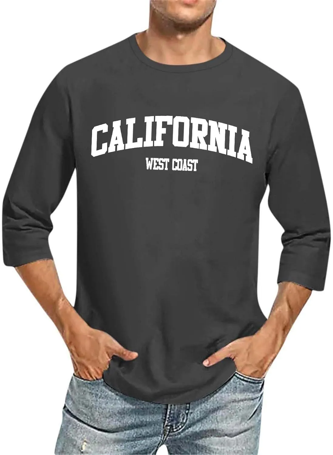 Graphic Shirt for Men Crew Neck Bracelet Sleeve Plus Size Shirt Tops Lightweight Loose Fit Casual Summer Beach Tee Shirts