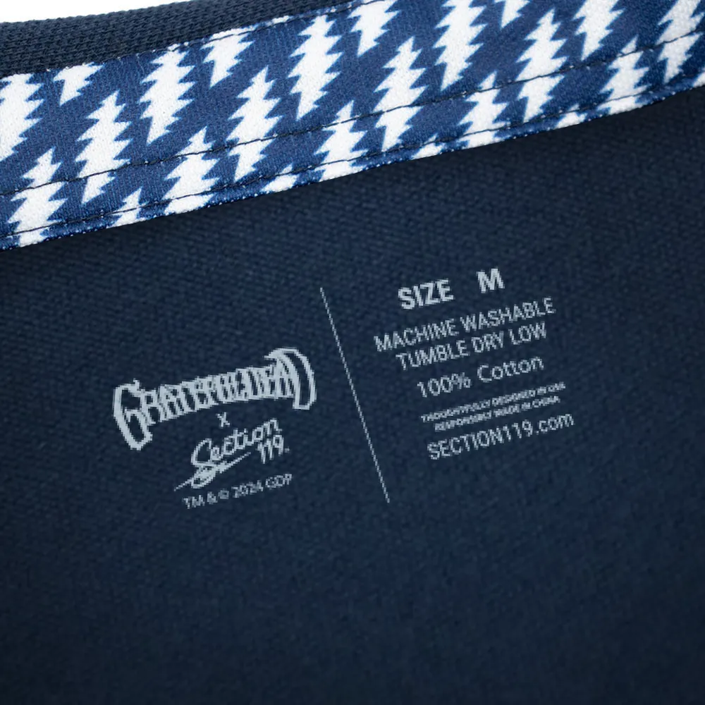 Grateful Dead | Pique Polo | Navy with Bolts